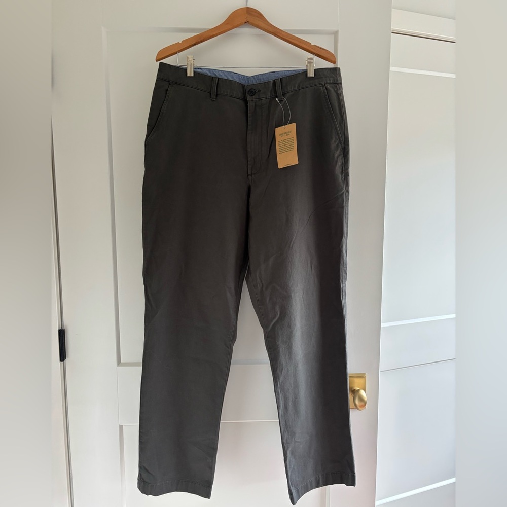Men’s L.L. Bean Lakewashed Stretch Khakis 38x34 NWT